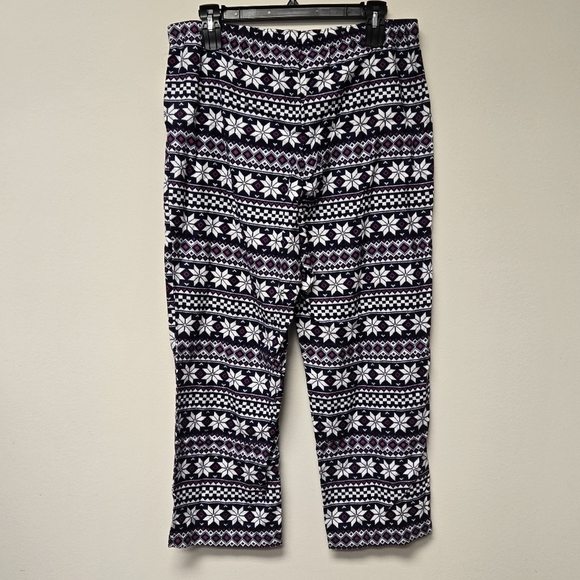 GAP Fair Isle Flannel Pajama Pants Navy XL - Picture 3 of 9